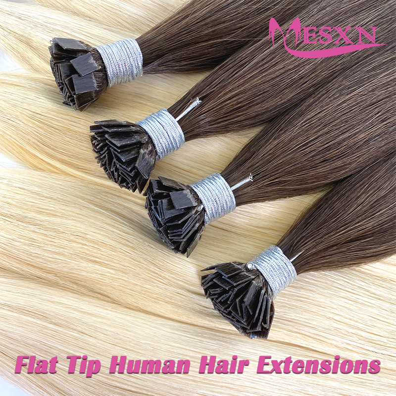 Hair Care Tips - MESXN Doczepiane włosy z płaską końcówką,